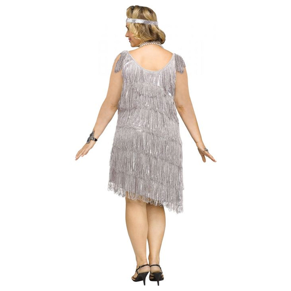 Flapper Silver Plus Size