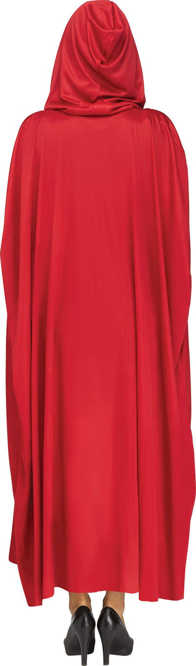 Red 68"Cape W/Hood