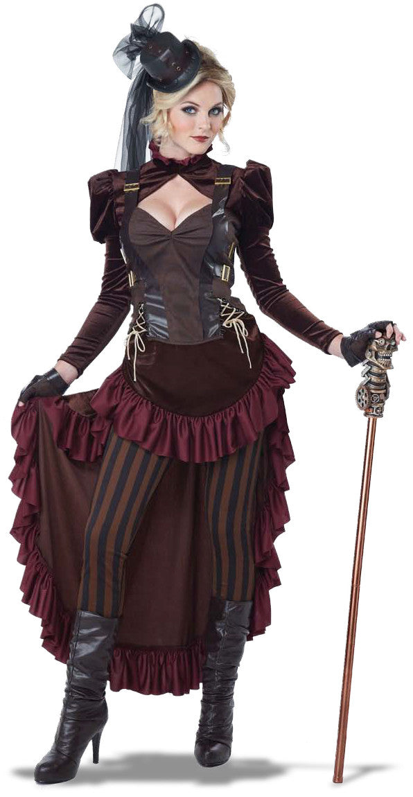 steampunk short dress Black Steampunk Dress 4XL