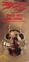 Spartan Queen Coin Earrings Gold