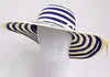 Two Tone Striped 5'' Wide Brim Swinger with Twisted Band