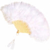 Marabou Feather Fan White