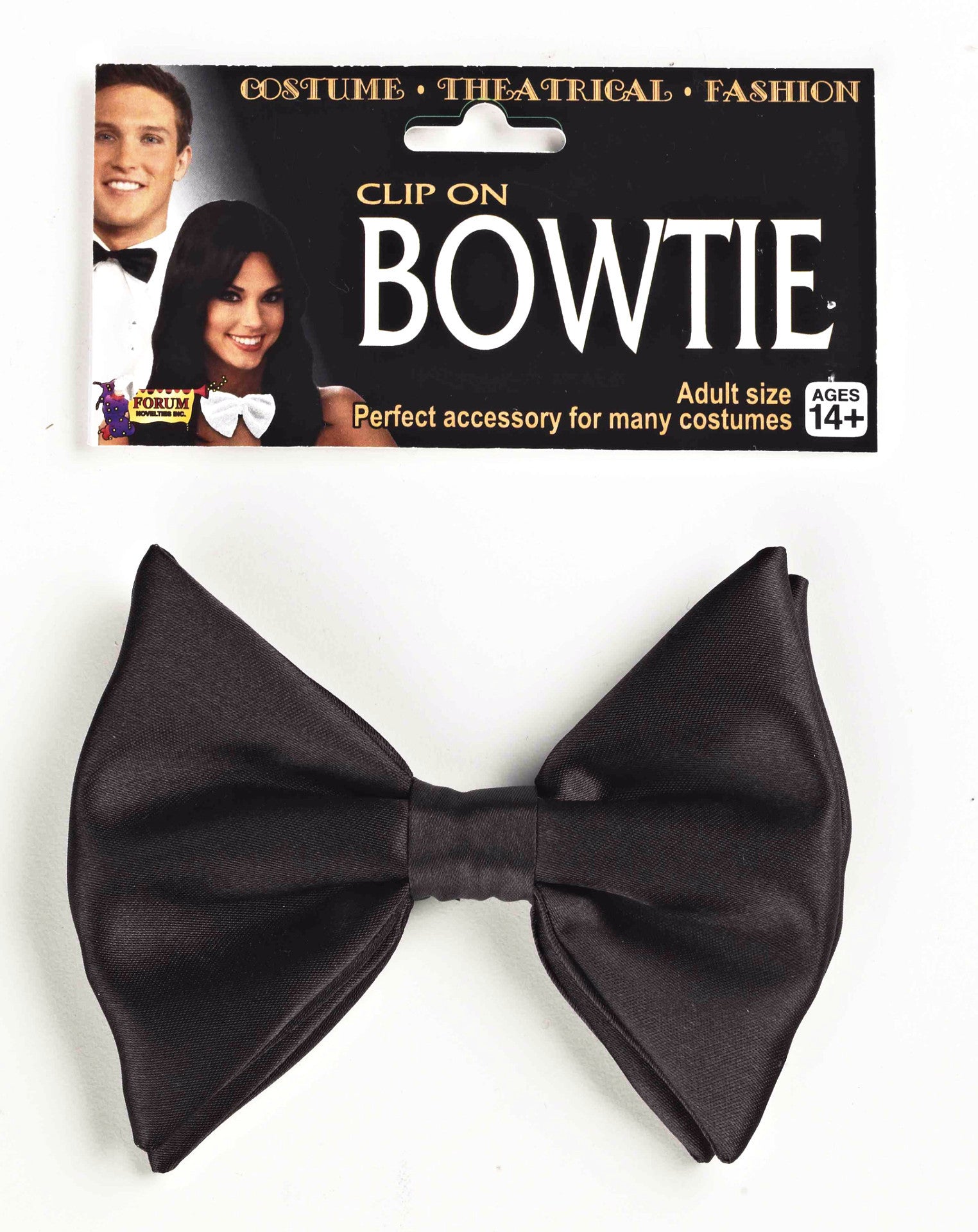 Bow Tie Formal Black Clip-On