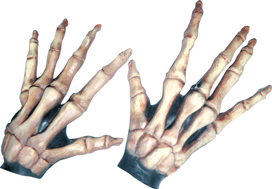 Large Skeleton Hands Bone-Colored