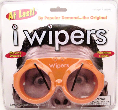 Wiper Glasses with Flashing Light Orange