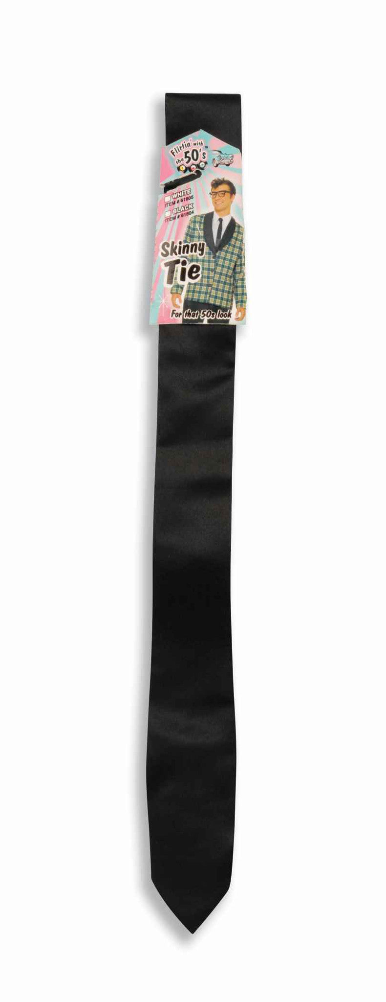 50's Skinny Tie Black