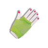 Fishnet Fingerless Gloves Short Green