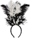 Black & White Feather Headband