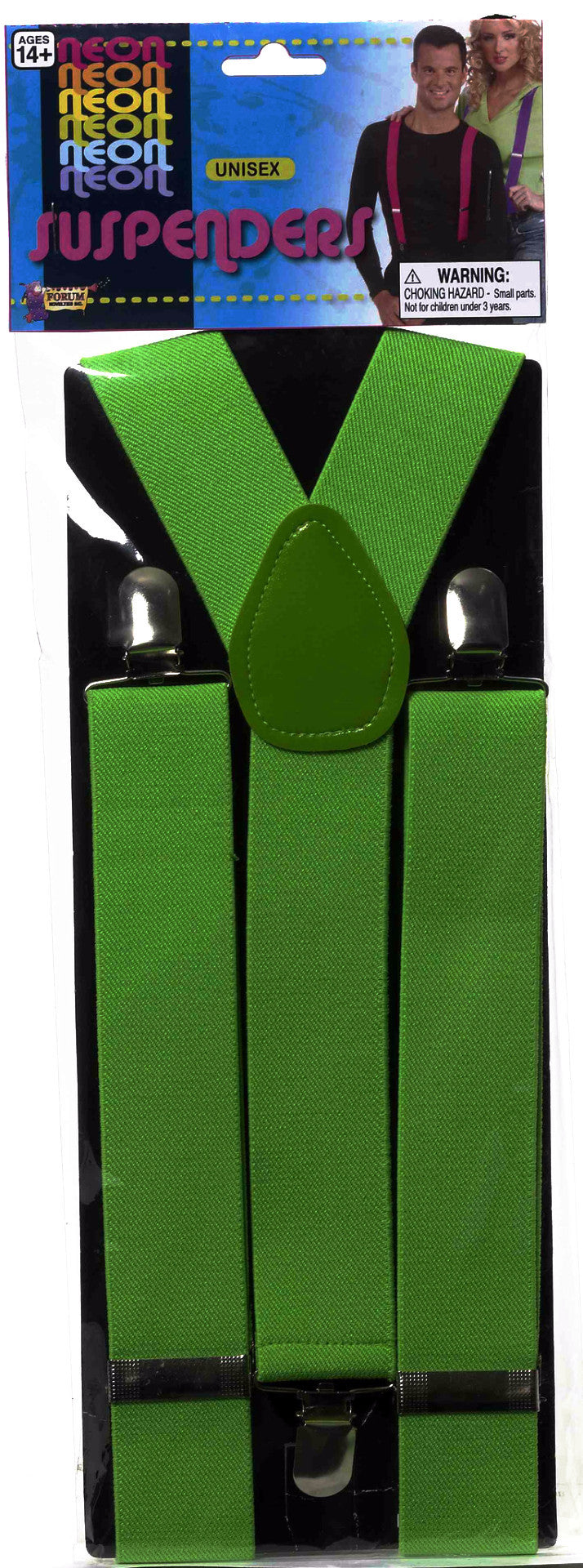 Neon Green Suspenders