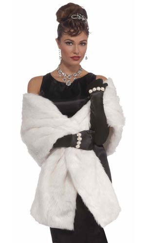 White mink stole on sale