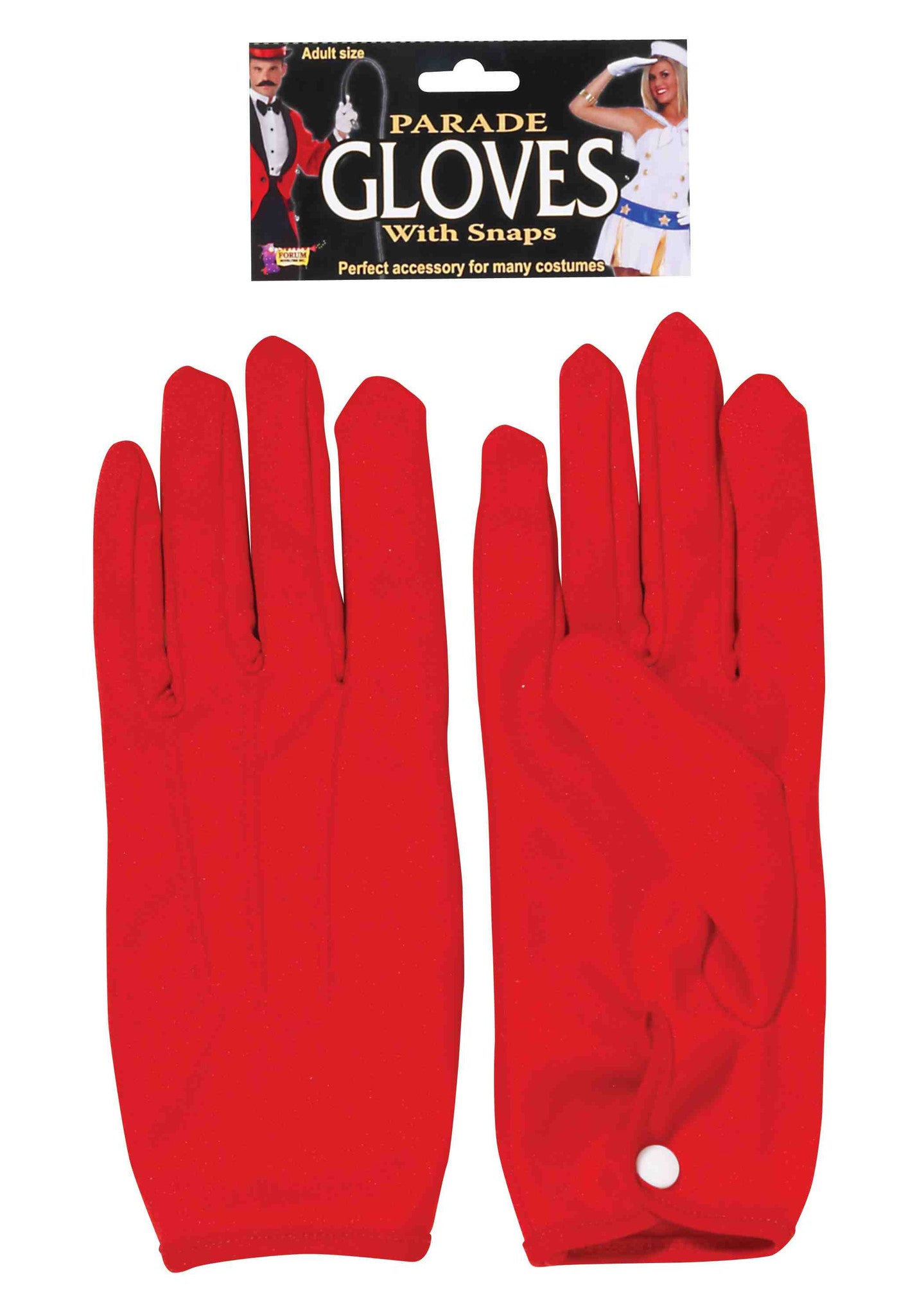 Parade Gloves Short with Snap Red