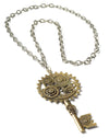 Steampunk Copper Key/Gear Necklace