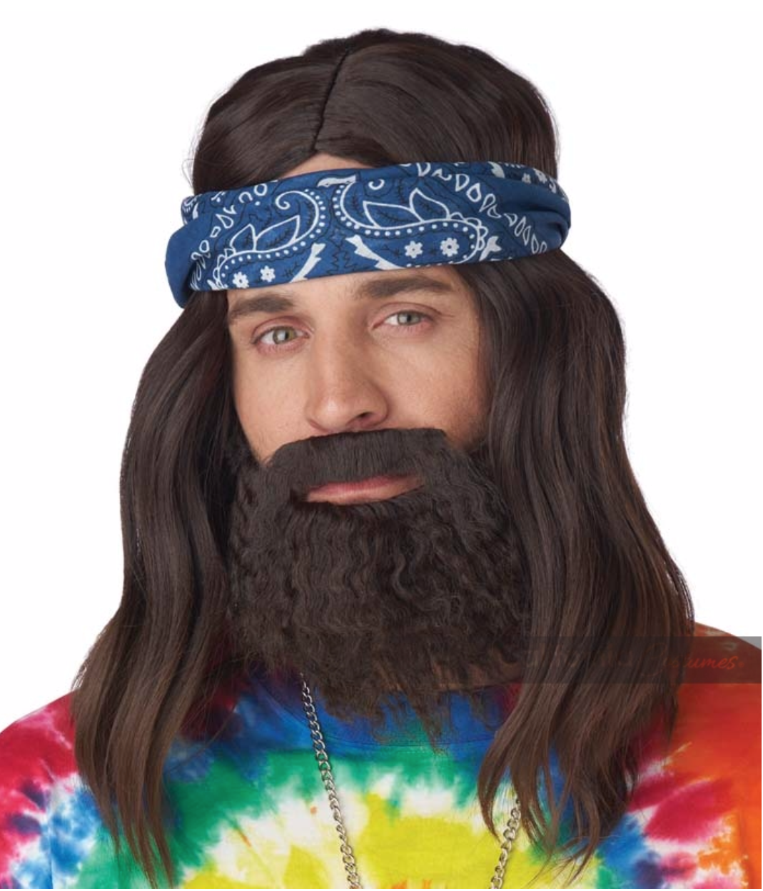 Roll It Up Wig, Beard & Moustache