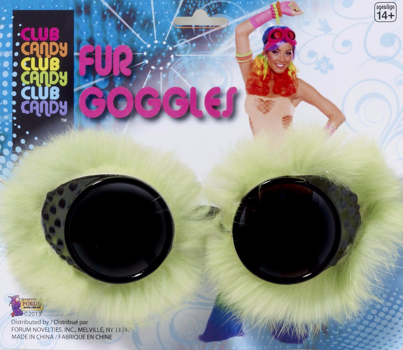 Fur Goggles Green