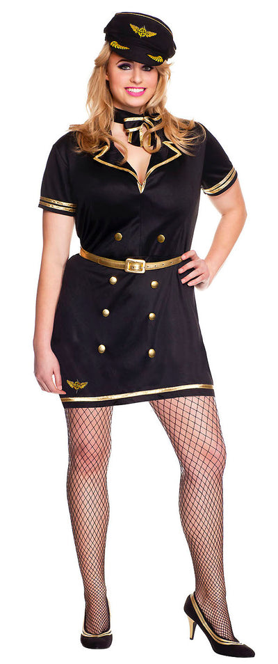 Foxy Flight Attendant Plus Size