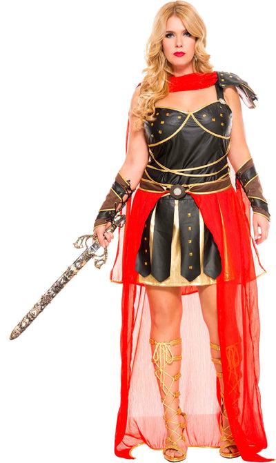 Dark Greek Warrior Plus Size