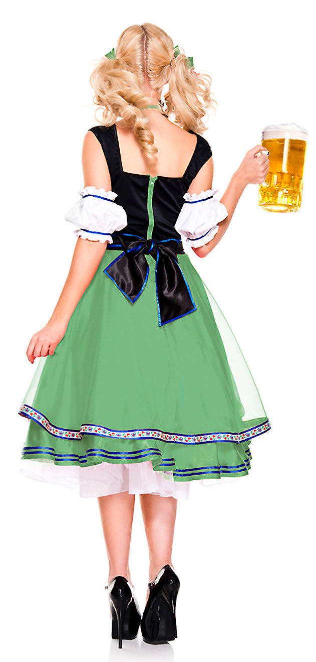 Oktoberfest Beer Girl Plus Size Green