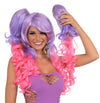 Long Wig and Ponies Set Hot Pink/Purple