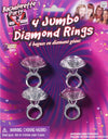 Bachelorette Jumbo Diamond Rings 4 PK