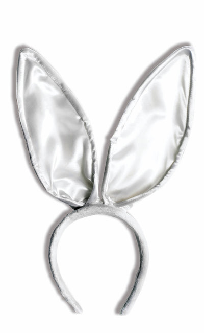 Satin Bunny Ears White