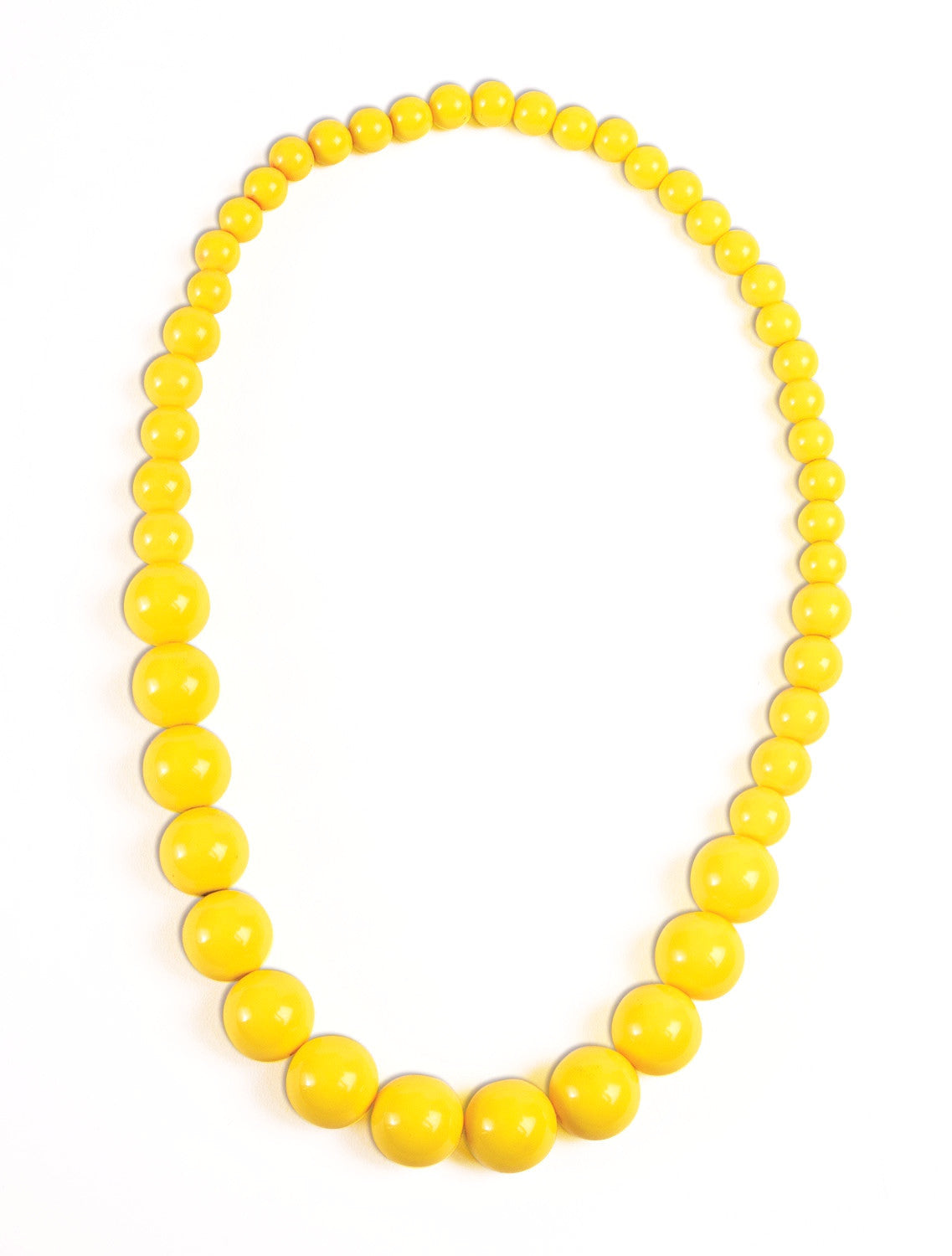Yellow Big Pearls Necklace