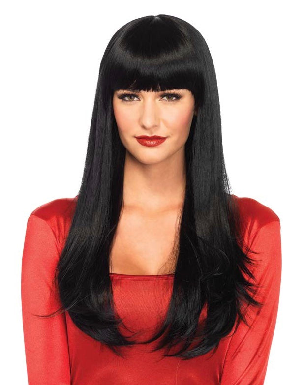 25" Bangin' Long Wig Black