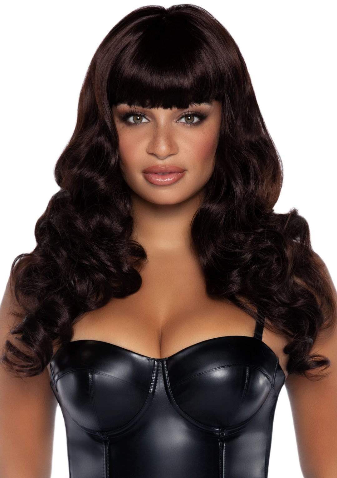 Misfit Long Wavy Bang Wig Brown