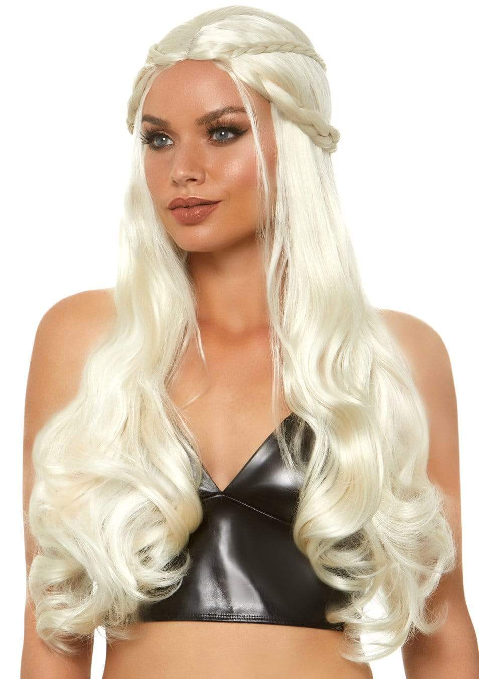 Braided Long Wavy Wig Blonde