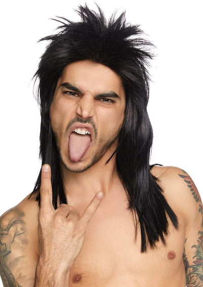 Unisex Rockstar Wig Black
