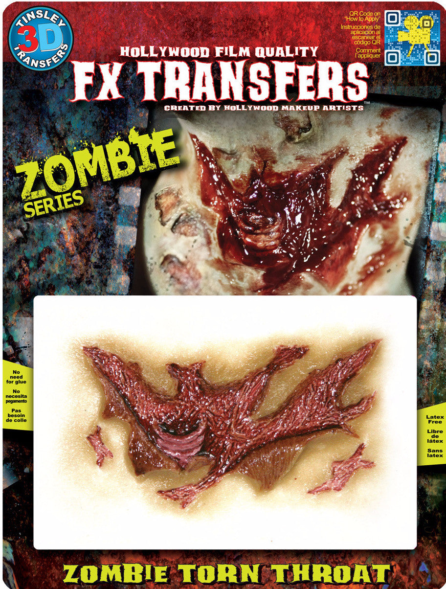 3D FX Transfers ''Zombie Torn Throat''