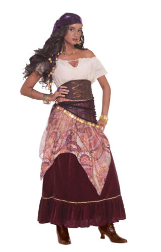 off the shoulder corseted gypsy dress Madame Mystique