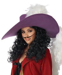 Captain Hook Curls Wig