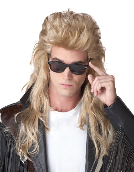 80's Rock Mullet Wig