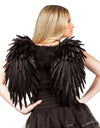Angelic Feather Wings Black