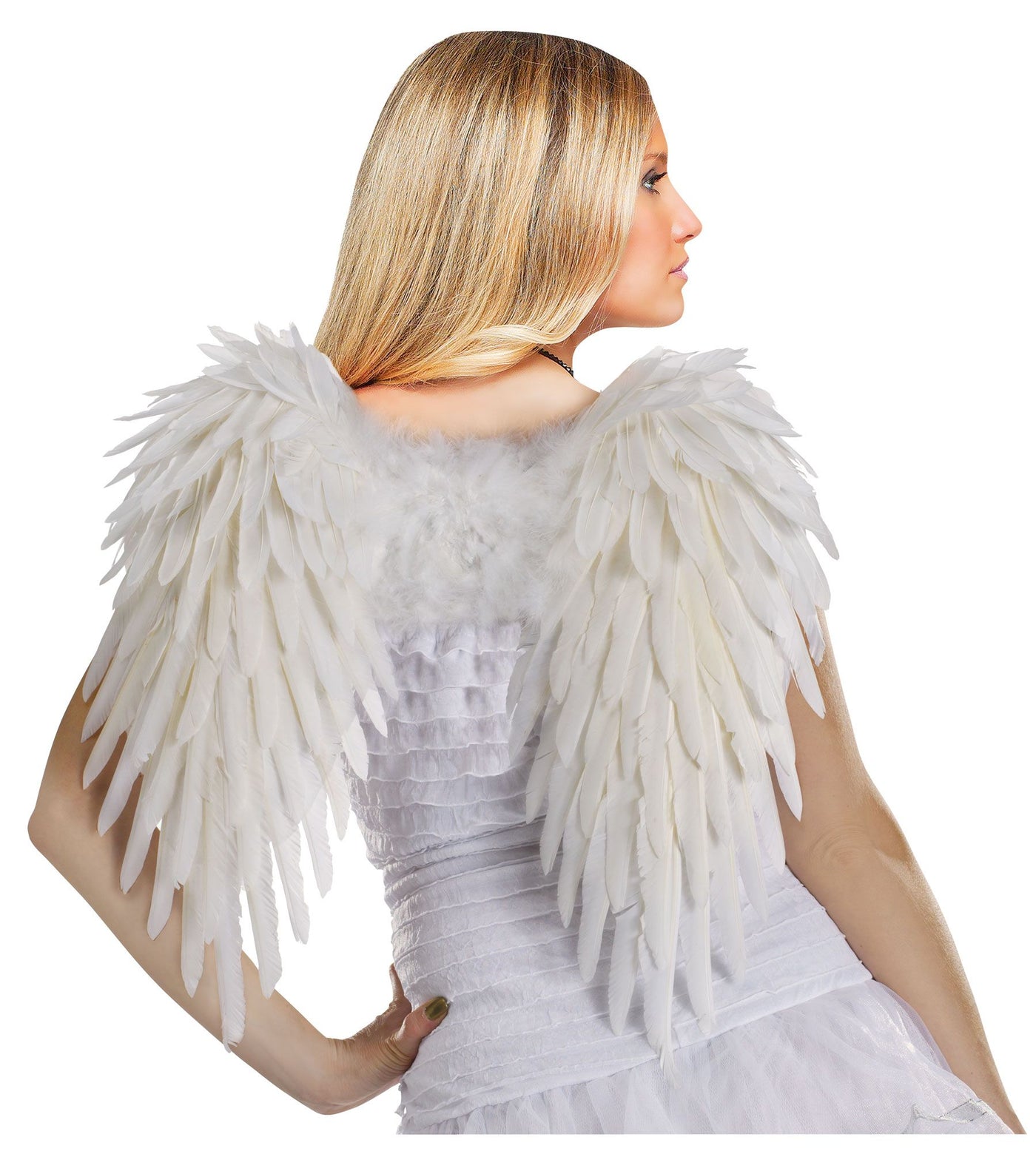 Angelic Feather Wings White