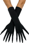 Pointy Finger Gloves Black