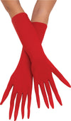 Pointy Finger Gloves Red