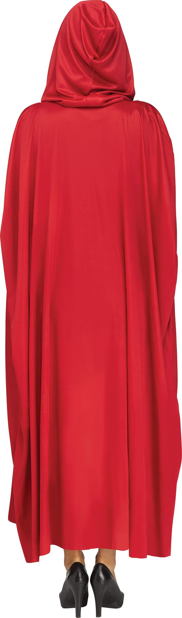 Red 68"Cape W/Hood