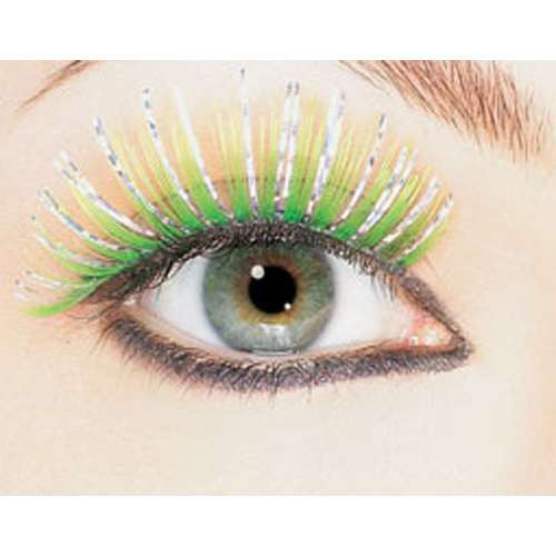 Hologram Eyelashes Green