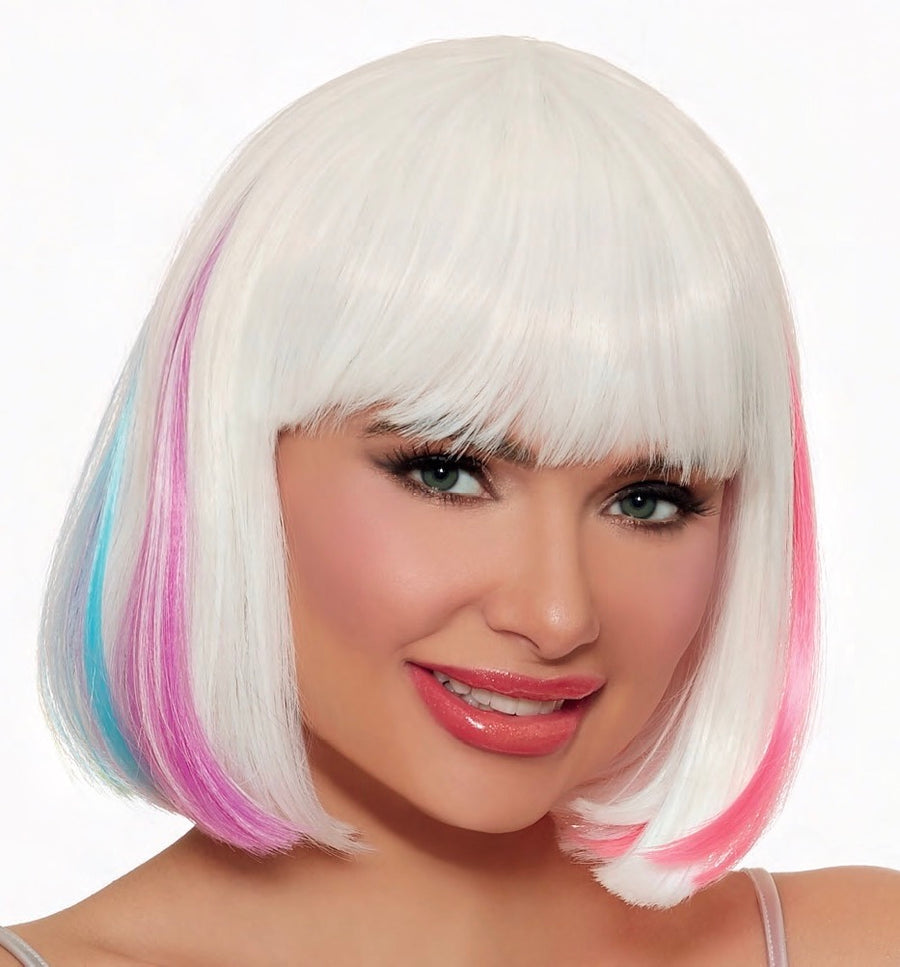 “Hidden Rainbow” Mid-Length Bob Wig