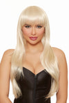 Long Layered Platinum Blonde Wig