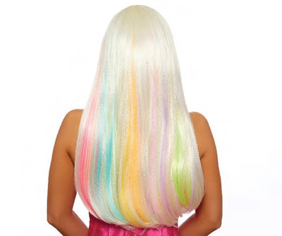 “Hidden Rainbow” Long Straight Wig