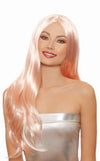 Long Straight Rose Gold Wig