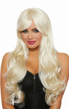 Long Wavy Platinum Blonde Wig