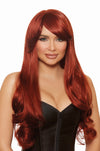 Long Wavy Auburn Wig