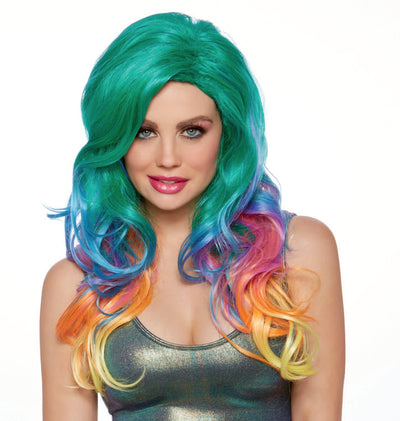 Jewel Tone Rainbow Wig