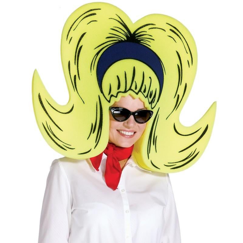 Foam Bouffant Yellow Headpiece