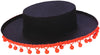 Spanish Hat with Poms