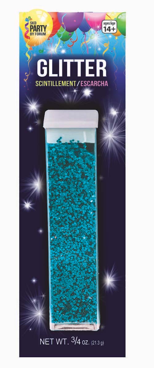 3/4 oz Tube Glitter Aqua