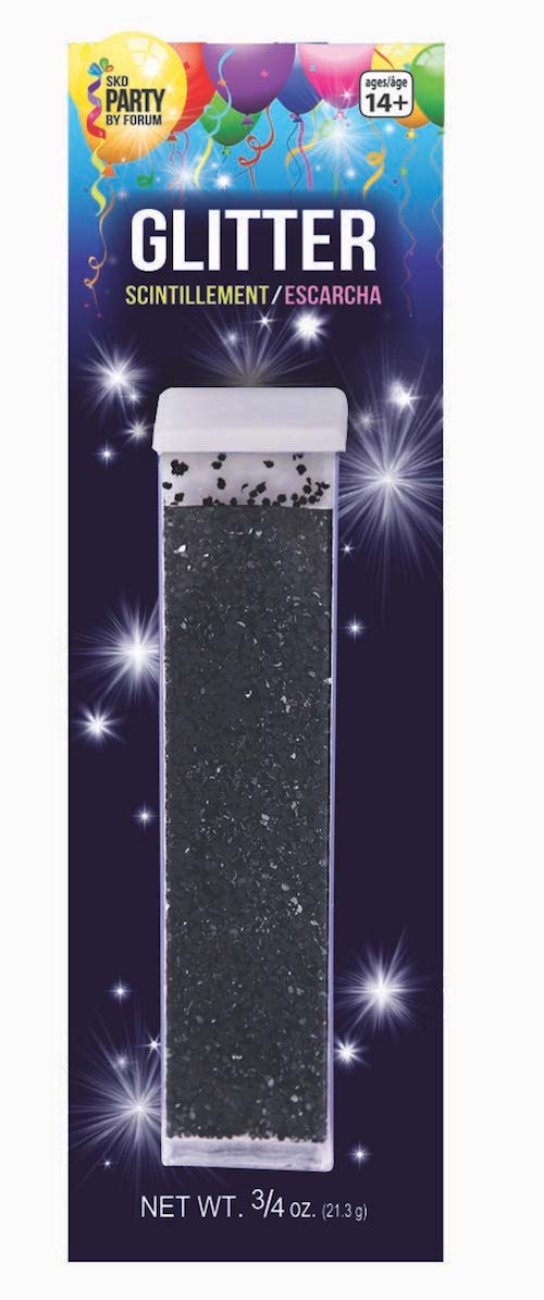 3/4 oz Tube Glitter Black